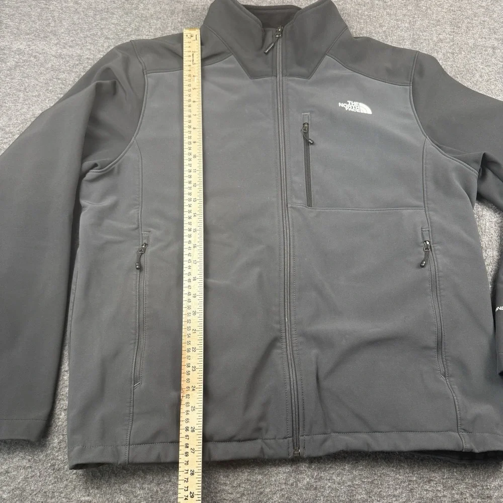The North Face Jacket Mens XL‎ Black WindWall Softshell Full Zip Hiking Outdoors